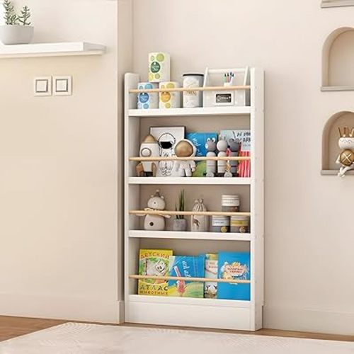 Behind The Door Bookshelf, Four Shelves