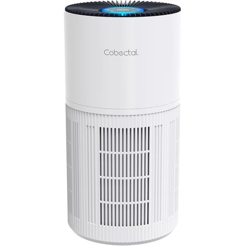 Air Purifiers for Home Large Rooms, Cobectal Air Cleaner with 3-in-1 Filter Covers up to 1650ft², Air Quality Sensor, Aroma Function & Sleep Mode, Pet Air Purifier, White