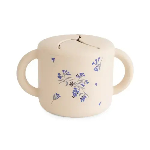 Mushie Baby Silicone Snack Cup - Lilacs