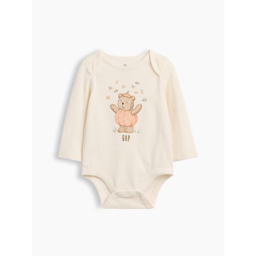 Baby First Favorites Organic Cotton Halloween Bear Bodysuit