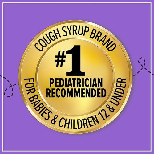 Zarbee's Baby Cough Syrup + Immune with Organic Agave + Zinc; Natural Grape Flavor; for Babies 6+ Months, 2 Fl Oz(Pack of 1)