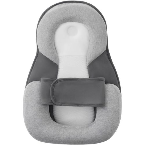 Adjustable Baby Snuggle Bed - Infant Wedge Lounger for Newborns | Ideal for Nursing, Bottle Feeding & Tummy Time,Baby Lounger(Light Grey, One Size) (26 inches)