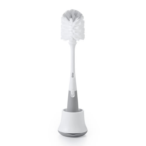 Oxo Tot Bottle Brush with Nipple Cleaner and Stand - Grey