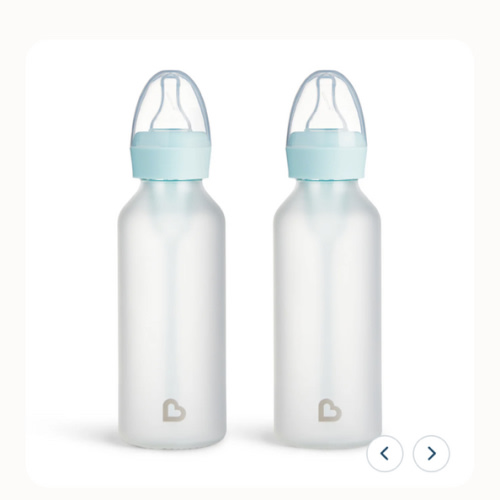 Bond™ Silicone Glass Bottle 4oz or 8oz, 2pk | Munchkin