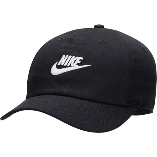 Amazon.com: Nike Kid's Club Unstructured Futura Wash Cap, Black/White, 1SIZE : Clothing, Shoes & Jewelry