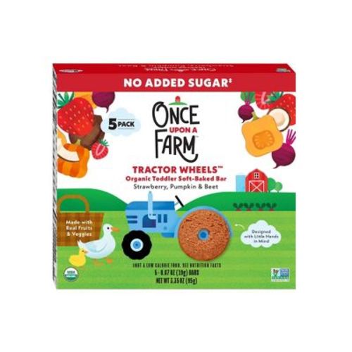 Once Upon a Farm Tractor Wheels Strawberry Pumpkin & Beet Baby Food - 3.35oz