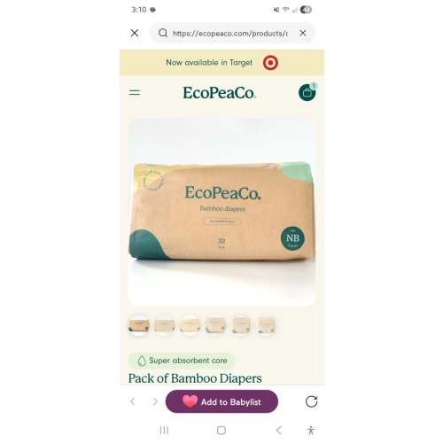 Pack of Bamboo Diapers – EcoPeaCo.