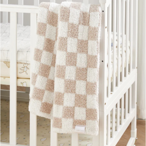Checkered Stroller Buttery Blanket