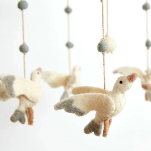 Wool Stork Mobile