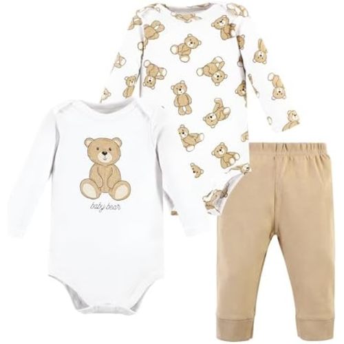 Hudson Baby Unisex Cotton Bodysuit and Pant Set