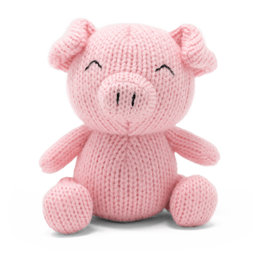 Pudgy Pig Yarn Plush Toy | Educational Audio Speaker for Kids – Storypod