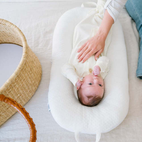 Organic Newborn Knotted Gown - Pearl