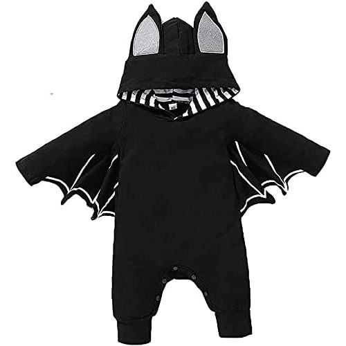 Newborn Infant Baby Boy Girl Costume Outfit Uniform Astronaut Bat Costume Clothes Ropmer Prisoner with Hat Long