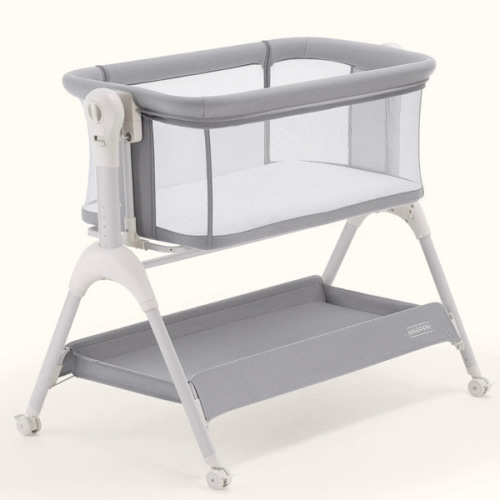 HARPPA Cuddly Sway | 3-in-1 Rocking Baby Bassinet & Bedside Sleeper with Anti-Reflux Mattress for Newborns | Attaches to Bed, Adjustable Height, Tool-Free Setup, Portable Wheels, CPSC Certified, Gentle Rocking Motion | Ideal for Infants, Safe Co-Sleeping