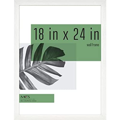MCS Studio Gallery Frame, White Woodgrain, 18 x 24 in, Single