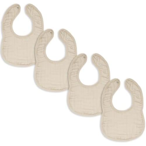 Comfy Cubs Muslin Baby Bibs, Drool Bibs, Adjustable with Easy Snaps, Teething & Drooling, Absorbent Bibs for Boys & Girls