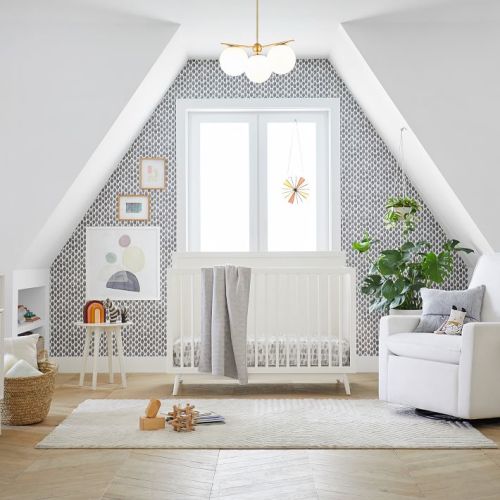 Mid-Century 4-in-1 Convertible Crib