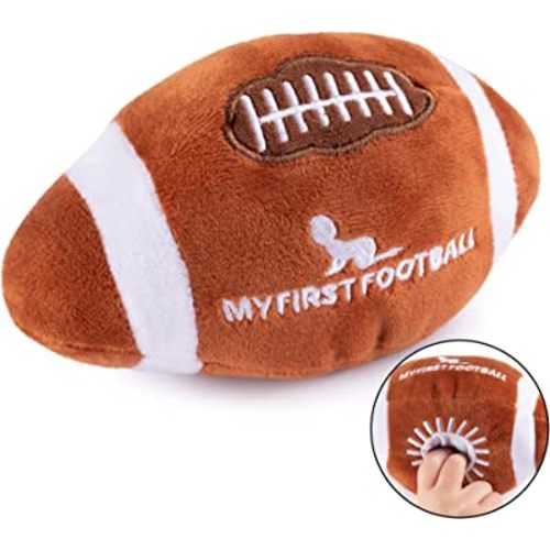 Plush Baby Football Rattle | Baby Football Toy | Learning Content | Great Gift for Baby and Toddler Girls or Boys | 0-36 Months