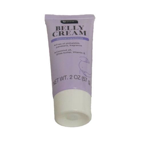B.pure Belly Cream Naturally Ingredients Coconut Oil 2 Oz