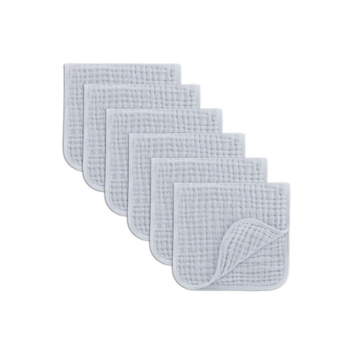 Muslin Burp Cloths - Pack of 6