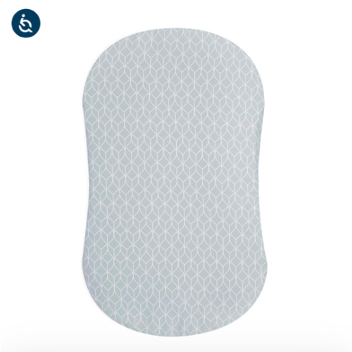 HALO - BassiNest Fitted Sheet 100% Cotton | Morning Mist - Gray