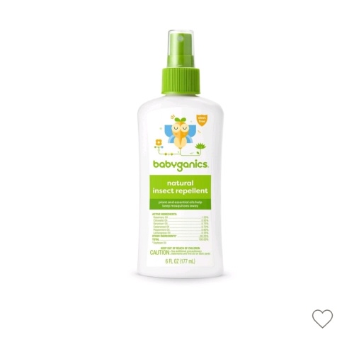 Babyganics Natural Deet-free Insect Repellent - 6 Fl Oz Spray Bottle