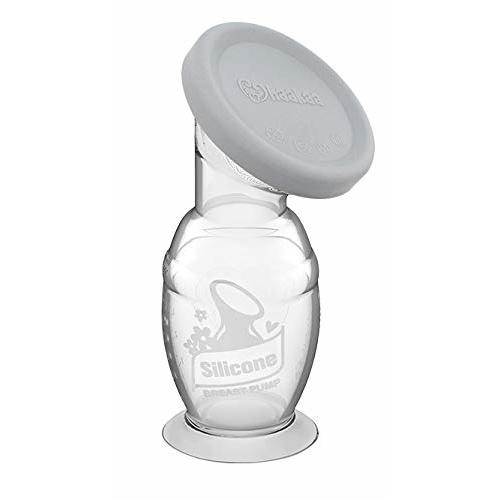 Haakaa Gen 2 Silicone Breast Pump with Suction Base and Leak-Proof Silicone Cap, 4 oz/100 ml, BPA PVC and Phthalate Free
