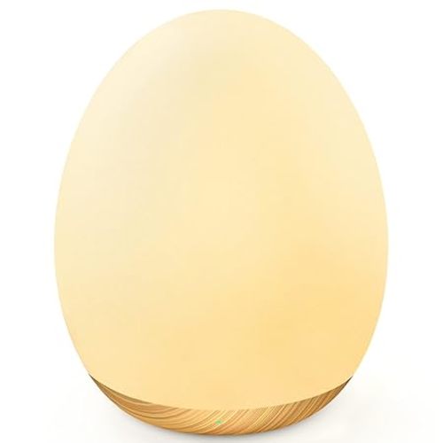Night Light for Kids, 7 Colors Changing Egg Light for Nursery | Stepless Dimming, Soft Silicone Touch Night Lamp with 1 Hour Timer, Rechargeable Nursery Night for Breastfeeding