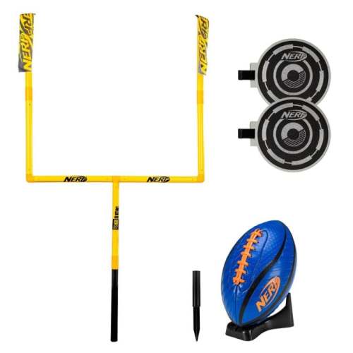 Nerf Punt and Pass Football Goal Post Set - Complete All In One Set - Included Removeable Knockout Targets | Franklin Sports