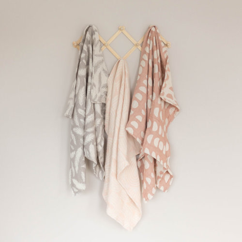 Crane Baby Pink Rainbow 100% Cotton Muslin Baby Blanket, Versatile Use, Crane Baby & Reviews | Wayfair