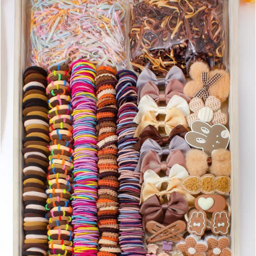 932pcs Girls Fashion Hair Accessories Set, Multi-Color Headbands, Scrunchies, Cute Bow Clips, Rabbit Hair Pins