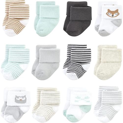 Luvable Friends Unisex Baby Newborn and Baby Terry Socks