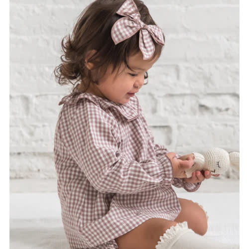 Dorothy Poplin Ruffle Collar Shirt and Bloomer Set
