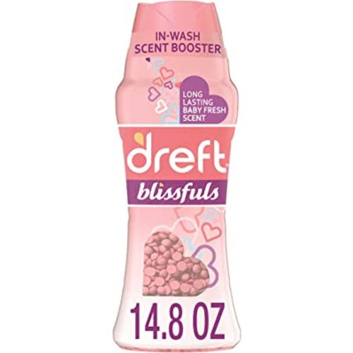 Dreft Blissfuls Laundry Scent Booster Beads for Washer, Baby Fresh Scent, 14.8 Oz
