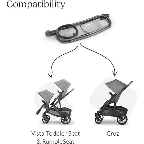 UPPAbaby Snack Tray for Vista, Cruz, RumbleSeat / Quick Attachment / Folds with Stroller