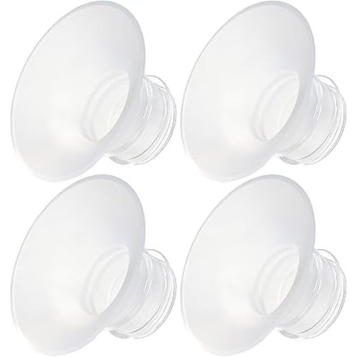 4PCS Flange Insert 17mm Compatible with Medela/Spectra/Willow/TSRETE/Momcozy S9/S12/S9Pro/S12Pro Breastpump 24mm Shields, Reduce 24mm Nipple Tunnel Down to Correct Size, Pump Parts Replace