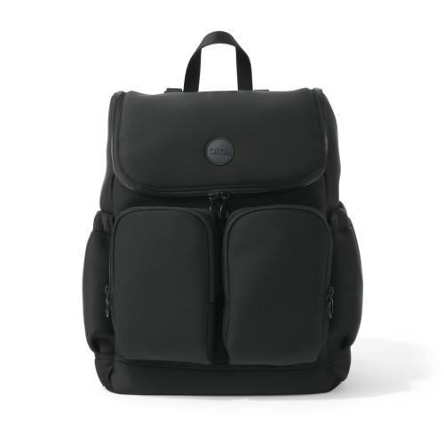 Signature Nappy Backpack - Black Neoprene (PRE-ORDER FOR JULY DELIVERY)