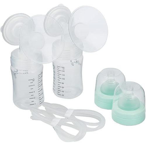 Motif Medical Luna Double Breast Pump Replacement Parts - Breast Pump Parts W/Bottles, Nipples, Tubing, Valves, Breast Shields (28mm), Diaphragms, Connectors & More - Safe Easy-to-Use Breast Pump Kit