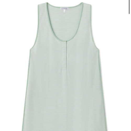 LAKE | Women | Pima Cotton Pajamas | Parisian Green Maternity Tank Gown