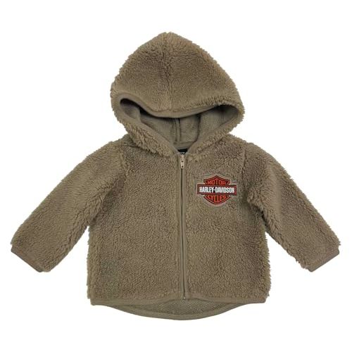 Harley-Davidson Baby Boys' Bar & Shield Full Zip Sherpa Hooded Jacket