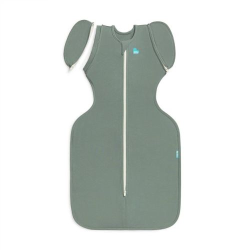 Love to Dream Swaddle Up Transition Bag - Original Cotton 1.0 TOG Deep Olive - Medium: Breathable Fabric, Sleeveless, Two-Way Zipper
