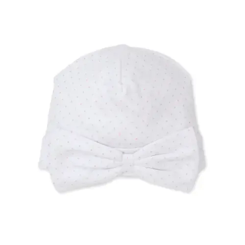 White/Pink New Kissy Dots Novelty Hat