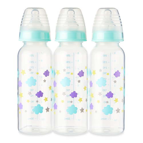 Parent's Choice Bottle, 3 Pack, 9 Fl oz, Newborns, Unisex, Cloud Print