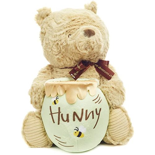Disney Baby Classic Pooh Waggy - Musical Plush Stuffed Animal, 13 Inches , Brown