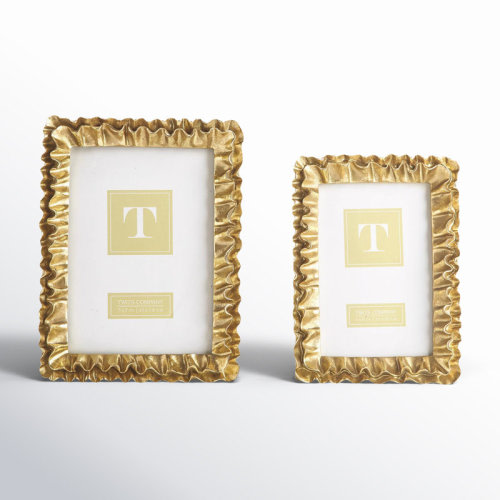 Birch Lane™ Lisette 2 Piece Ruffles Picture Frame Set & Reviews | Wayfair