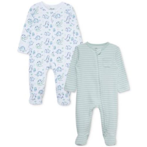 Baby Boys 2-Pack Dino Cotton Footed Coveralls
