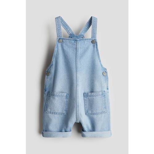 DENIM OVERALL SHORTS