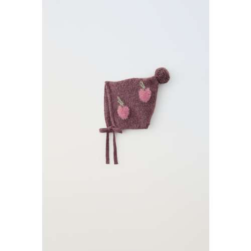 CHERRY KNIT BONNET