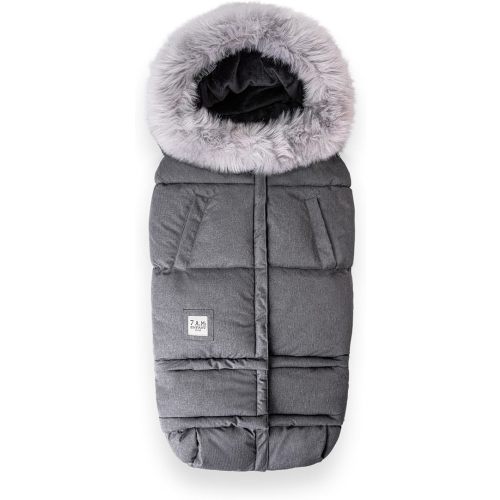 7AM Enfant Stroller Blanket 212 - Adjustable Baby Car Seat Zipped Blanket for Babies Winter, Unisex Multi Purpose Fleece Lined Warm Hooded Toddler Footmuff Water Repellent | (6M - 4T)