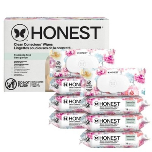 The Honest Company Clean Concious Sensitive Skin Baby Wipes - Rose Blossom - 576ct